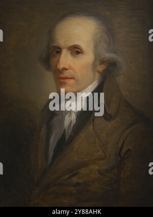 Antonio Canova (1757-1822). Italienischer neoklassizistischer Bildhauer. Porträt von Andrea Appiani (1754-1817), 1803 oder 1810-1811. Öl auf Papier auf Leinwand aufgetragen. Moderne Kunstgalerie. Mailand. Italien. Verfasser: Andrea Appiani (1754-1817). Italienischer Maler. Stockfoto