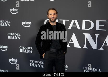 Rom, Italien. Oktober 2024. Lorenzo Cervasio nimmt am 3. Oktober 2024 an der Premiere von Citadel: Diana im Space Cinema Moderno in Rom Teil. (Foto: Luca Carlino/NurPhoto) Credit: NurPhoto SRL/Alamy Live News Stockfoto