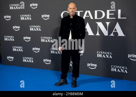 Rom, Italien. Oktober 2024. Filippo Nigro nimmt am 3. Oktober 2024 an der Premiere von Citadel: Diana im Space Cinema Moderno in Rom Teil. (Foto: Luca Carlino/NurPhoto) Credit: NurPhoto SRL/Alamy Live News Stockfoto