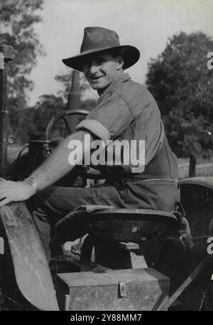 ***** Ende, hart, stolz, lakonisch und ausdauernd. Das ist das australische Bild. Oktober 1950. Stockfoto