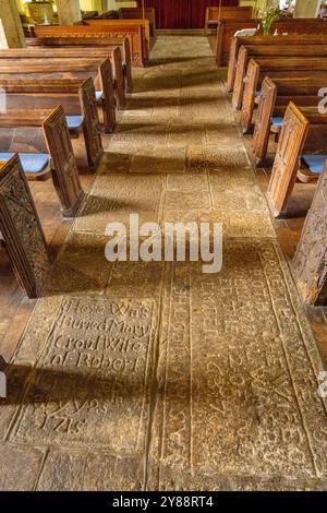 Das Stockwerk der St. John the Baptist Church North Bovey Devon Stockfoto