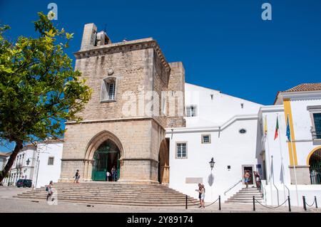 Blick auf Faro in Portugal / Scorcio di Faro - Portogallo Stockfoto