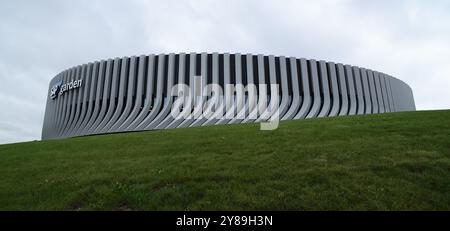 Übersicht des neuen SAP Garden. GER, FC Bayern Basketball vs. Real Madrid, Basketball, Euroleague, Saison 2024/2025, 03.10.2024, Foto: Eibner-Pressefoto/Marcel Engelbrecht Stockfoto