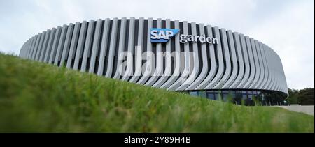 Übersicht des neuen SAP Garden. GER, FC Bayern Basketball vs. Real Madrid, Basketball, Euroleague, Saison 2024/2025, 03.10.2024, Foto: Eibner-Pressefoto/Marcel Engelbrecht Stockfoto