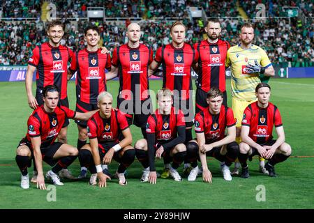 Nikosia, Zypern. Oktober 2024. Vikingur Reykjavik Teamfoto, Nikosia, Zypern, am 3. Oktober 2024. Omonoia FC spielt im GSP Stadium gegen Vikingur Reykjavik in der Ligaperiode des UEFA Conference League Wettbewerbs. (Foto: Kostas Pikoulas/SIPA USA). Quelle: SIPA USA/Alamy Live News Stockfoto