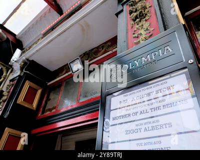 Das 3Olympia Theatre in der Dame St. in Dublin, Irland; Konzerthalle und Theaterstätte früher bekannt als Olympia Theatre, Dan Lowrey's Music Hall usw. Stockfoto