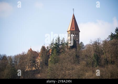 Die Abbaye Saint-Maurice de Clervaux, Kloster in Clervaux, Luxemburg Stockfoto