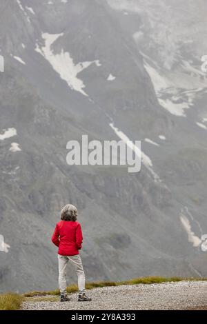 Gletscher-Gebiet. Großglockner Alpenstraße. Hohe tauern. Österreich Stockfoto