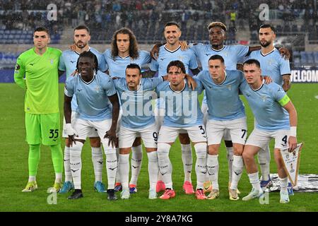 Roma, Italien. 30. September 2024. Italien, 29. märz 2024: Team beim Fußball-Spiel der Europa League 2024-2025 zwischen Lazio und Nizza im Olimpico-Stadion, Italien (Felice de Martino/SPP) Credit: SPP Sport Press Photo. /Alamy Live News Stockfoto