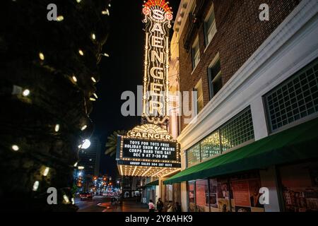 Saenger-Theaterzelt in der Canal Street New Orleans Stockfoto