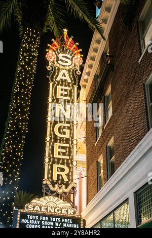 Saenger-Theaterzelt in der Canal Street New Orleans Stockfoto