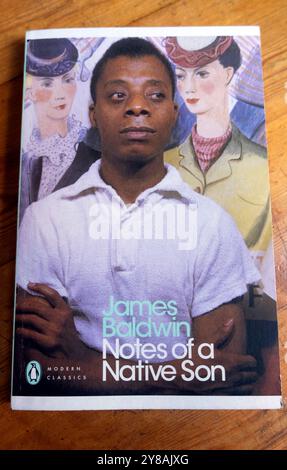 Titelseite des US-amerikanischen Autors James Baldwin, Buch „Notes of a Native Son“ Stockfoto