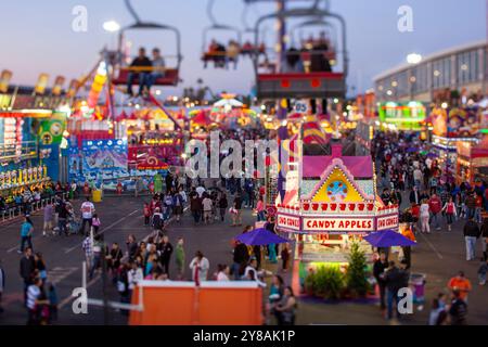 Arizona State Fairgrounds von Sessellift Selective Focus Stockfoto