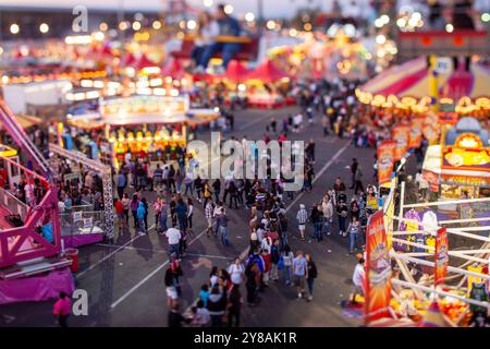 Arizona State Fairgrounds von Sessellift Selective Focus Stockfoto