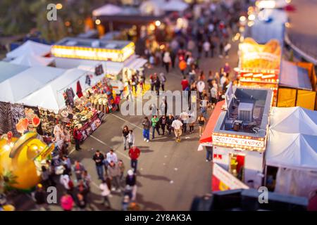 Arizona State Fairgrounds von Sessellift Selective Focus Stockfoto