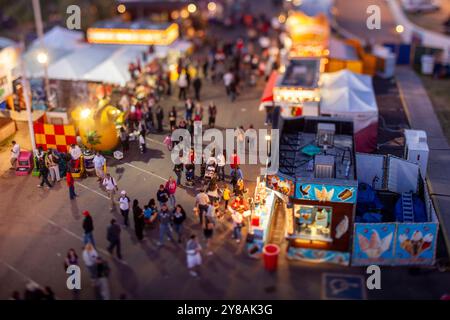 Arizona State Fairgrounds von Sessellift Selective Focus Stockfoto