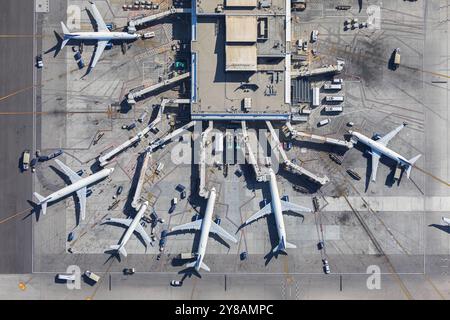 LOS ANGELES INTL. FLUGHAFENÜBERSICHT 5 Stockfoto