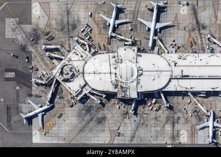 LOS ANGELES INTL. FLUGHAFENÜBERSICHT 4 Stockfoto