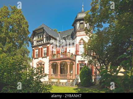 Denkmalgeschütztes Haus in Frankfurt-Hoechst, Deutschland, Hessen, Frankfurt am Main Stockfoto