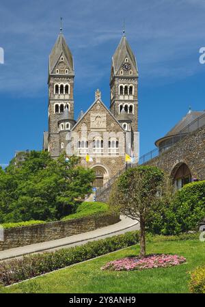 Römisch-katholische Pfarrkirche in Clerf, Luxemburg, Clerf Stockfoto