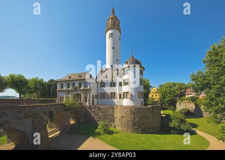 Schloss Hoechst in Frankfurt-Hoechst, Deutschland, Hessen, Frankfurt am Main Stockfoto