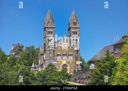 Römisch-katholische Pfarrkirche in Clerf, Luxemburg, Clerf Stockfoto