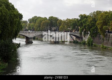 Blick auf Ponte Giuseppe Mazzini von Ponte Principe Amedeo Savoia Aosta, Rom, Italien Stockfoto