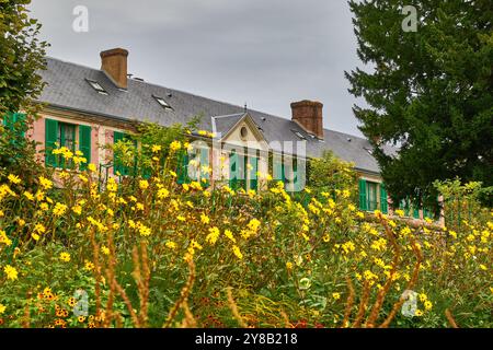 Claude Monets Haus in Giverny, Frankreich. Stockfoto