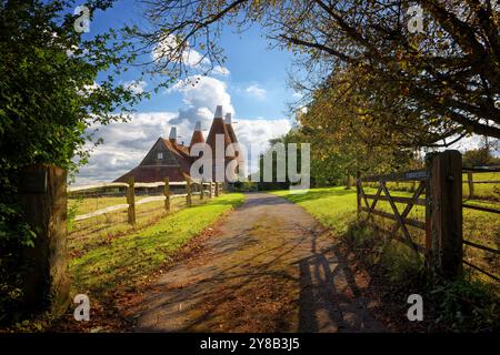 Die Oasts in Chiddingstone in Kent England, Großbritannien Stockfoto