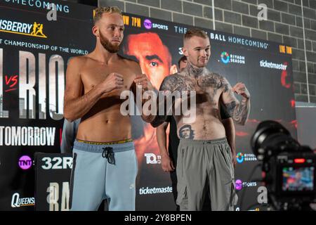 Nick Ball vs. Ronnie Rios Weigh Inns - WBA Featherweight Championship of the World - M&S Bank Arena Liverpool - Freitag, 6. September 2024 Stockfoto