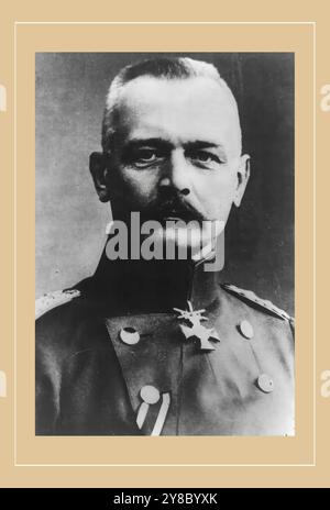 Erich von Falkenhayn, 1861-1922, Kopf und Schultern, nach vorne gerichtet., 1 Fotoabdruck. Stockfoto