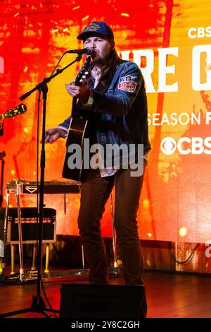 Nashville, USA. Oktober 2024. Ben Chapman tritt am 3. Oktober 2024 im NashHouse Southern Spoon and Saloon in Nashville, Tennessee auf. (Foto: Kindell Buchanan/SIPA USA) Credit: SIPA USA/Alamy Live News Stockfoto