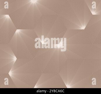 Vector modernes nahtloses Geometriemuster, neutraler Boho beige Schwarzweiß-Druck für Textilien, Verpackung. Vektorabbildung Stock Vektor