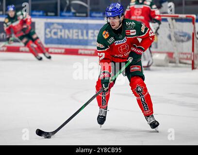 Augsburg, Deutschland. Oktober 2024. Thomas Schemitsch (Augsburger Panther, #62). GER, Augsburger Panther gegen Iserlohn Roosters, Eishockey, DEL, 5. Spieltag, Saison 2024/2025, 02.10.2024. Foto: Eibner-Pressefoto/Heiko feiner Credit: dpa/Alamy Live News Stockfoto