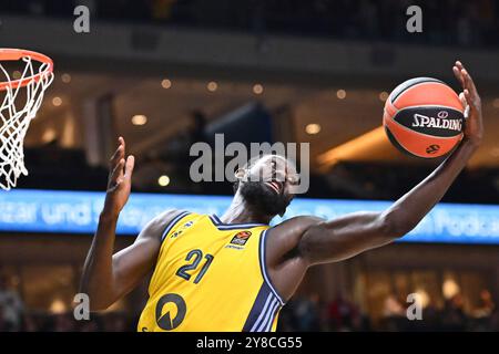 Berlin, Deutschland. Oktober 2024. GER, ALBA Berlin / Panathinaikos AKTOR Athen, Basketball, EuroLeague, Saison 2024/2025, 1. Spieltag, 03.10.2024. Foto: Eibner-Pressefoto/Ryan Sleiman Credit: dpa/Alamy Live News Stockfoto