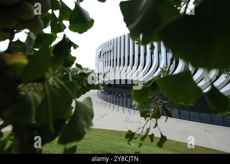 Übersicht des neuen SAP Garden. GER, FC Bayern Basketball vs. Real Madrid, Basketball, Euroleague, Saison 2024/2025, 03.10.2024, Foto: Eibner-Pressefoto/Marcel Engelbrecht Stockfoto