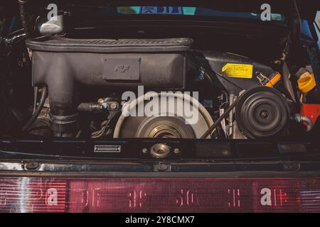 1987 Porsche 911 930 Ruf 3,4 BTR fotografiert in der Herbstlandschaft Stockfoto