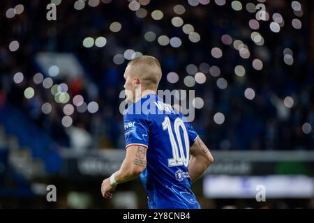 London, Großbritannien. Oktober 2024. London, England, 4. Oktober 2024: Mykhailo Mudryk (10 Chelsea) während des UEFA Conference League Spiels zwischen Chelsea und Gent an der Stamford Bridge in London. (Pedro Porru/SPP) Credit: SPP Sport Press Photo. /Alamy Live News Stockfoto