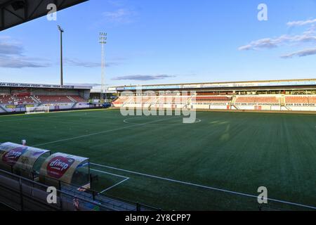 HELMOND, 10.04.2024, GS Staalwerke Stadium, Niederländisch Keukenkampioen divisie, Saison 2024-2025. Helmond Sport - Jong Ajax. Stadion vor dem Spiel Helmond Sport - Jong Ajax Stockfoto