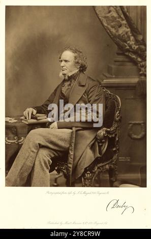 John Jabez Mayall – Edward Smith Stanley, 14. Earl of Derby, 1861 Stockfoto