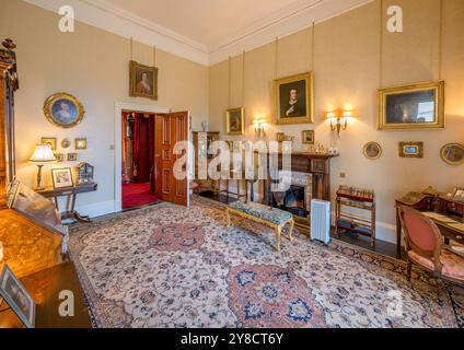 Innenraum von Brodick Castle, Brodick, Isle of Arran, Schottland, Großbritannien Stockfoto