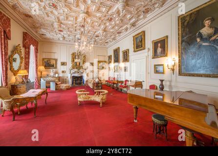 Innenraum von Brodick Castle, Brodick, Isle of Arran, Schottland, Großbritannien Stockfoto