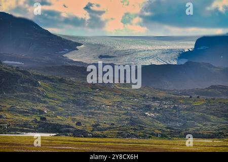 6. September 2024: Südnorwegen der Hardangerj¿kulen Gletscher bei Finse, Norwegen Stockfoto