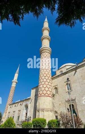 Edirne, Türkei - 3. Oktober 2024: Die UC Serefeli Moschee oder Moschee der drei Balkone in Edirne, Türkei. Stockfoto