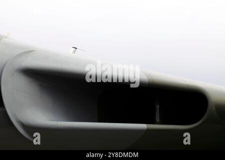 Luftansaugung auf einem Vulcan Bomber der RAF. Stockfoto