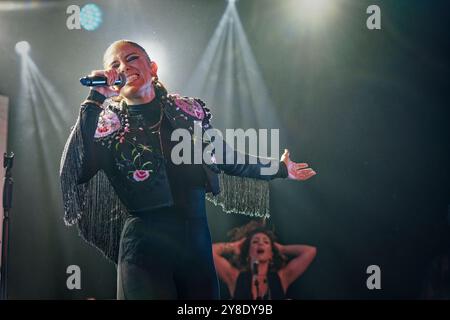 Sala La Riviera, Madrid, Spanien. Oktober 2024. Maria Pelae Live-Auftritt. Sala La Riviera, Madrid, Spanien. Quelle: EnriquePSans/Alamy Live News Stockfoto