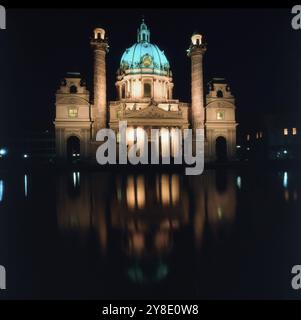 Karlskirche, Vienna Stockfoto