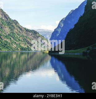 Sogne Fjord in Norwegen Stockfoto