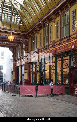 London paddington Station und London City, Leadenhall Market architektonische Details Stockfoto