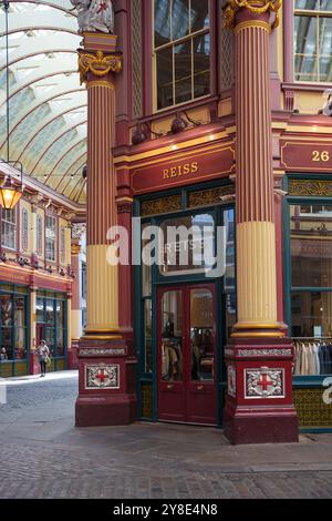 London paddington Station und London City, Leadenhall Market architektonische Details Stockfoto